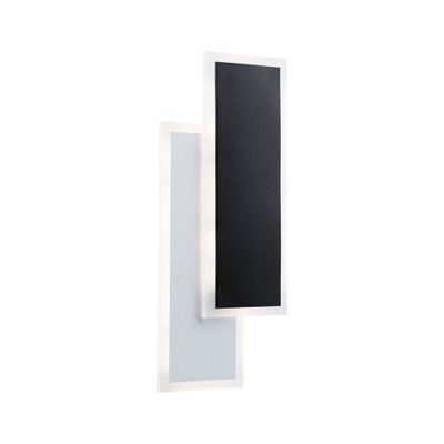 Applique murale LED design 1070 lumens lumière blanc neutre rectangle Noir/blanc - 2Form PAULMANN