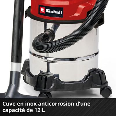 Aspirateur eau et poussière 12 L TC-VC1812/1S - EINHELL
