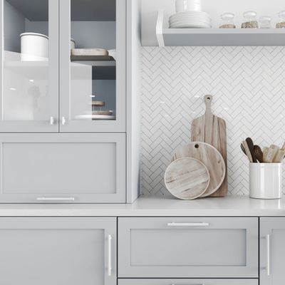 Poignée de meuble cylindrique inox blanc mat entraxe 128 mm REI