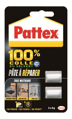 Pâte à réparer époxy blister 5 g par 2 - PATTEX