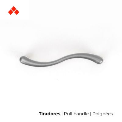 Poignée de meuble zamak chromé poli entraxe 96 mm REI