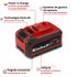 Batterie universelle 18 V 4,0 - 6,0 Ah Power X-Change Plus EINHELL
