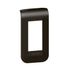 Plaque de finition 1 module Noir - Mosaic LEGRAND