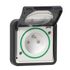 Prise étanche 2 pôles + terre IP55 encastré anthracite - Mureva Styl SCHNEIDER ELECTRIC