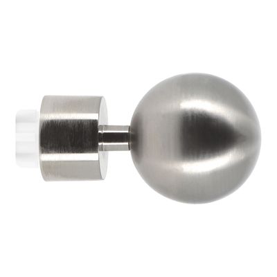 Embout déco boule en métal diam 28 mm Finition Chromé par 2 - MOBOIS