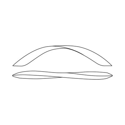 Poignée de meuble torsadée nickel velours entraxe 128 mm REI