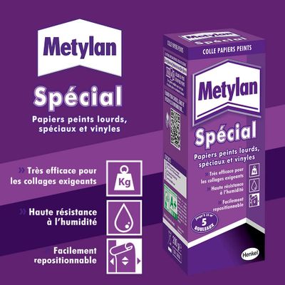 Colle en poudre pour papiers peints lourds spécial humidité 200 g