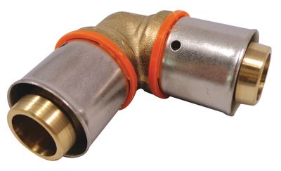 Coude à sertir pour tube PER diamètre 20 mm