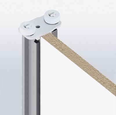 Kit 2 guides hauts pour porte coulissante standard OPTIMUM