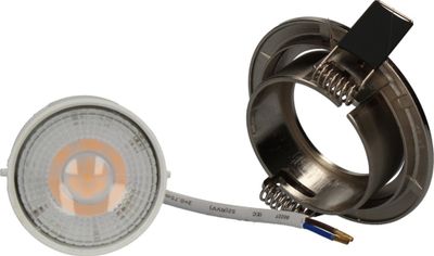 Spot LED encastrable dimmable et orientable module remplaçable Acier - Ruby ARLUX