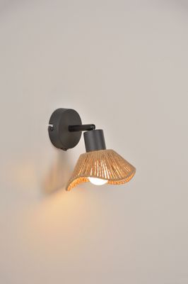 Spot E14 Sahara noir et corde 7W - COREP