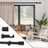 Kit tringle à rideaux en bois 2 m diam 28 mm Finition Noir mat - MOBOIS