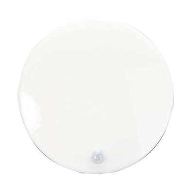 Hublot LED détecteur de mouvements Porthos blanc IP54 1600 lumens blanc neutre - TIBELEC