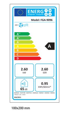 Climatiseur mobile Carrare 9000BTU DOMAIR