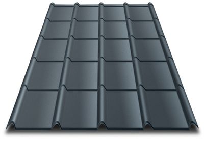 Tuile acier  R Area® 870x1150-Gris7016 - BACACIER