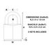 Cadenas à clés largeur 40 mm en laiton MASTER LOCK