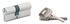 Cylindre de serrure double entrée 30 x 40 mm STD nickelé 3 clés THIRARD