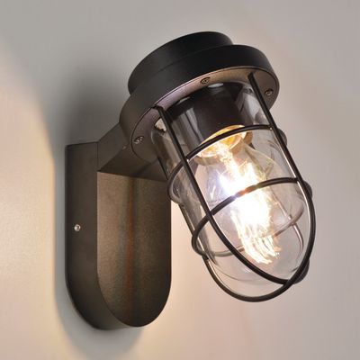 Applique extérieur E27 Lacanau noir IP44 40W - COREP