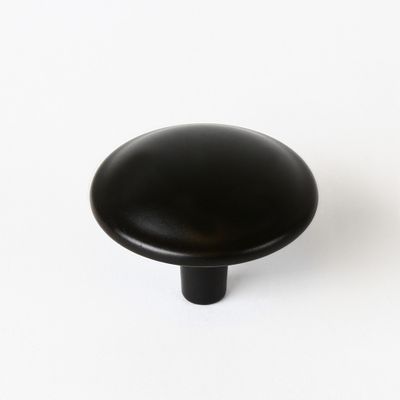 Bouton de meuble rond noir mat diamètre 32 mm REI