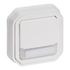 Bouton poussoir inverseur étanche IP55 lumineux + porte-étiquette encastrable Blanc - Plexo LEGRAND
