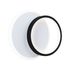 Applique murale LED design 890 lumens lumière blanc neutre ronde Noir/blanc - 2Form PAULMANN