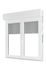 Fenêtre PVC blanc 2 vantaux volet roulant intégré H.115 x l.100 cm CLOSY