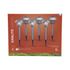 Bornes à piquer solaires LED détecteur crépusculaire métal IP44 20 lumens RVBW par 6 - XANLITE