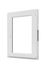 Fenêtre PVC blanc 1 vantail oscillo-battant tirant droit H.75 x l. 60 cm CLOSY
