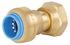 Raccord droit automatique universel femelle écrou libre 1/2 diamètre 16 mm Toutpush QUICK PLOMBERIE