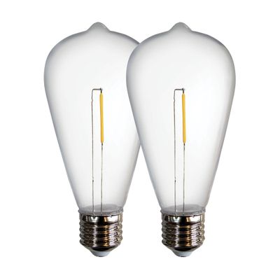 Ampoules Edison pour guirlande LED E27 55 lumens blanc chaud par 2 - TIBELEC