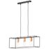 Suspension bois noir E27 3X60W ARICA - BRILLIANT