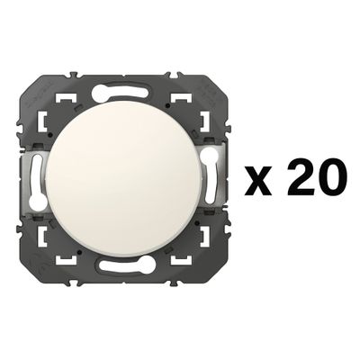 Interrupteurs va-et-vient Dooxie blanc par 20 - LEGRAND