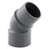 Coude PVC évacuation 45° mâle/femelle Ø32 - FITT