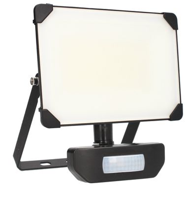 Projecteur extérieur LED détecteur de mouvements Kreon R noir IP65 6750 lumens blanc neutre - ARLUX