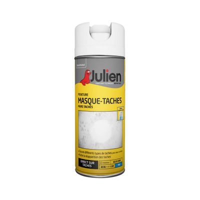 Bombe de peinture masque-taches blanc mat 400 mL - JULIEN