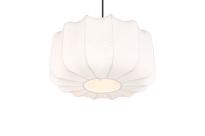 Suspension E27 Ø40 cm Madeline blanc 10W - CASALUM