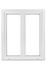 Fenêtre PVC blanc 2 vantaux H.135 x l.120 cm CLOSY