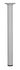 Pied de table basse rond blanc diamètre 30 x 350 mm CIME