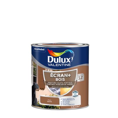 Peinture Ecran + Bois satin Teck 0.5 litre DULUX VALENTINE