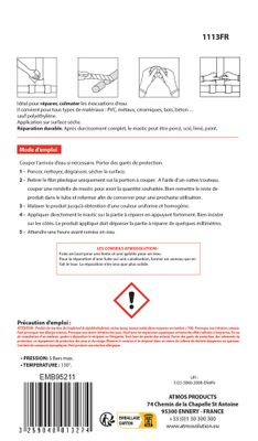 Mastic spécial évacuations ATMOS