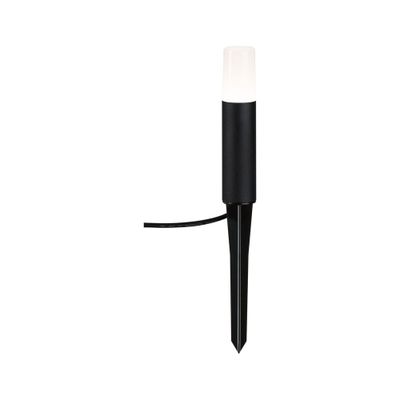 Borne extérieur à piquer LED 20cm Plug & Shine noir IP65 150 lumens blanc chaud - PAULMANN