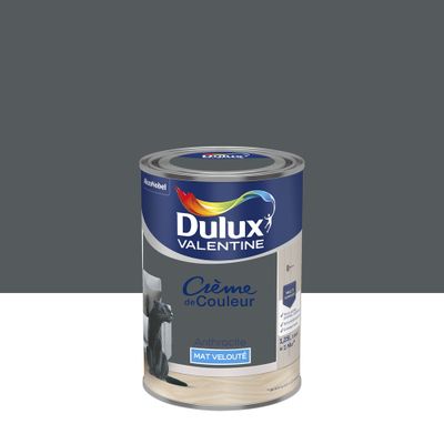 Peinture Crème de Couleur Anthracite mat 1,25 L- DULUX VALENTINE