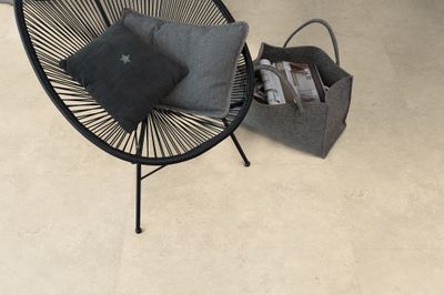 Dalle Pvc effet pierre beige SENSO CLIC 3 ép 4,2 mm 38,9 x 72,9 cm compatible pièce humide paquet de 1.98 m² GERFLOR