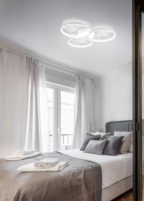 Plafonnier GROOVY blanc LED 30W 3800 lumens blanc neutre - TRIO