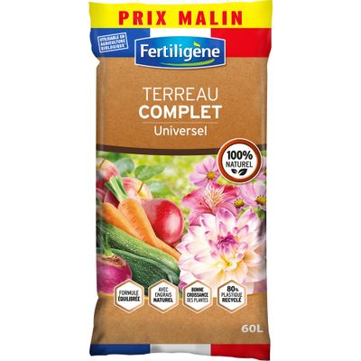 Terreau complet 60 L FERTILIGENE