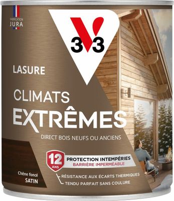 Lasure Climats Extrêmes® 12 ans chêne foncé 0,75 L - V33