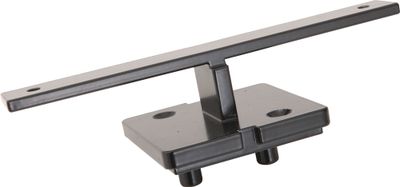 Support de rampe fonte d'aluminium termolaqué noir garde corps Moka - 100 x 170 mm - BURGER