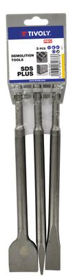 Accessoires de démolition SDS + longueur 250 mm par 3 TIVOLY