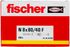 Chevilles à clou N-F 8 x 80 mm par 100 FISCHER