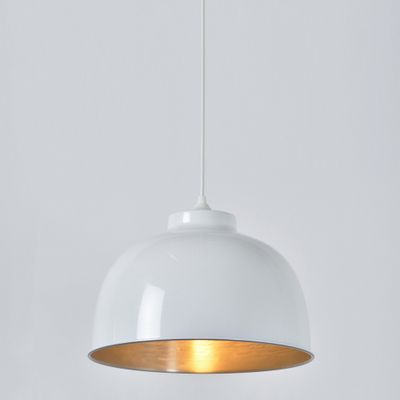 Suspension métal blanc E27 60W Ø31 cm LITTLE DOCK- COREP